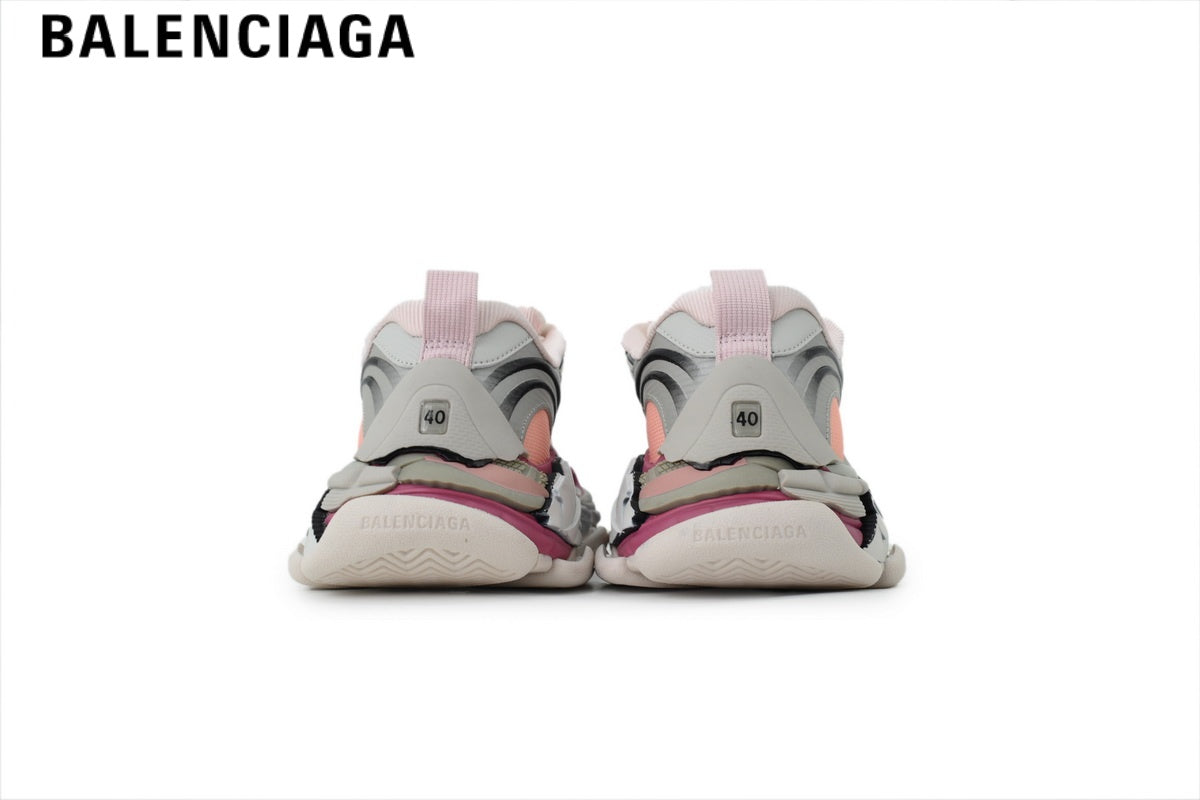 Balenciaga Cargo men's shoes  women sneakers ¡ª White, Pink & Burgundy