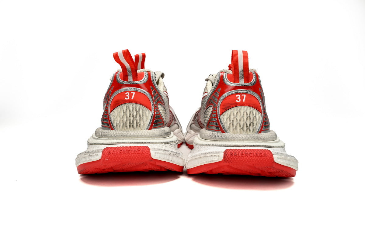 Balenciaga 3XL  men's shoes Track  Sneaker ¨C Low-Top Chunky Sole  balenciaga runners White and Red