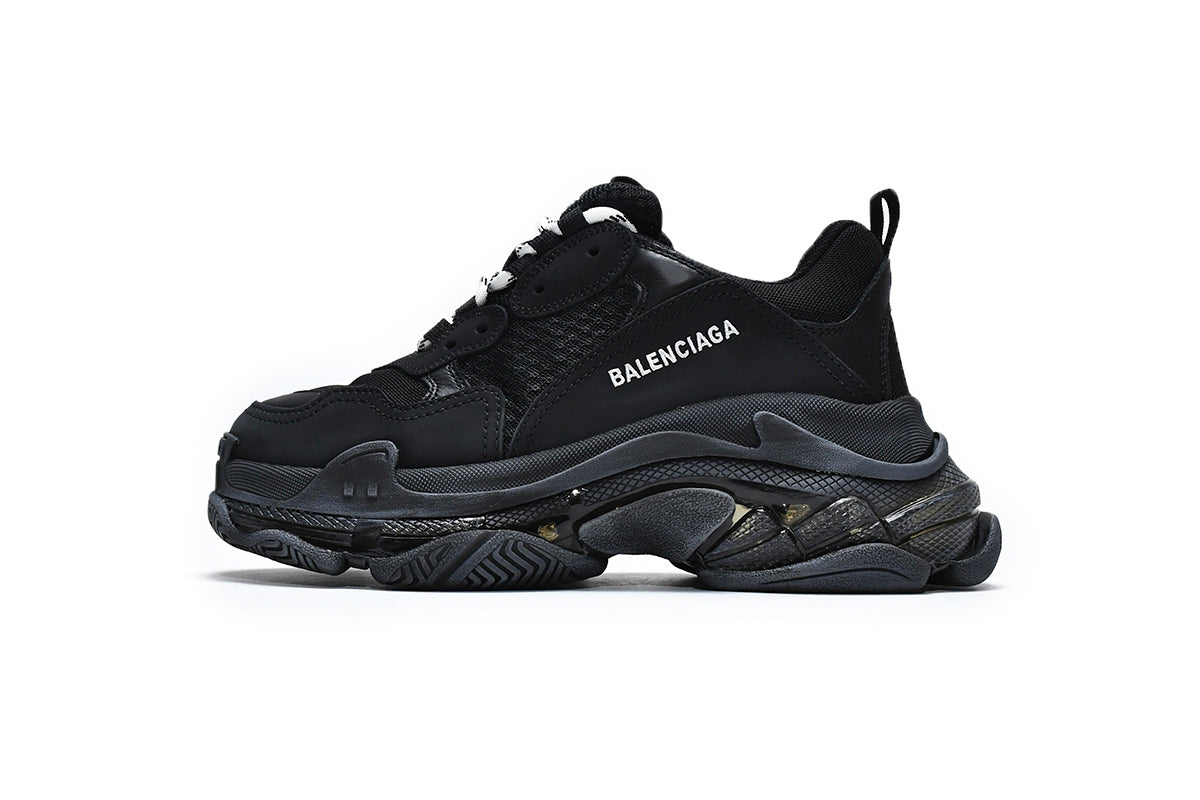 Balenciaga men's shoes Track Triple S Clear Sole Sneakers  balenciaga runners black