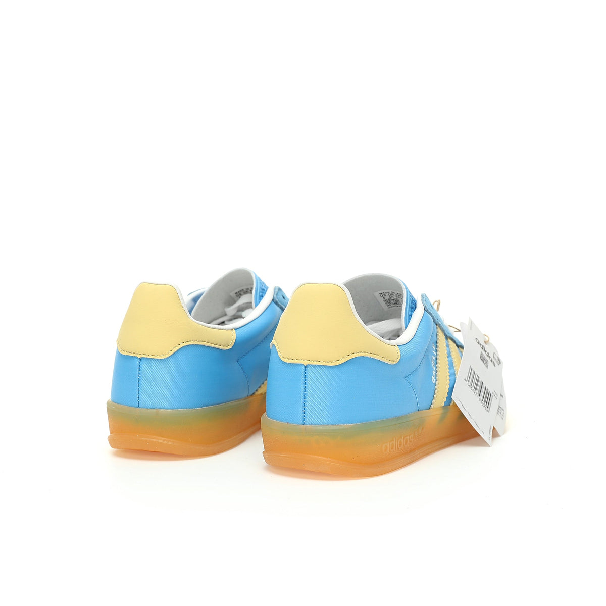 Adidas Originals Gazelle Indoor ¨C Light Blue / Yellow Gum Suede Low-Top Sneakers