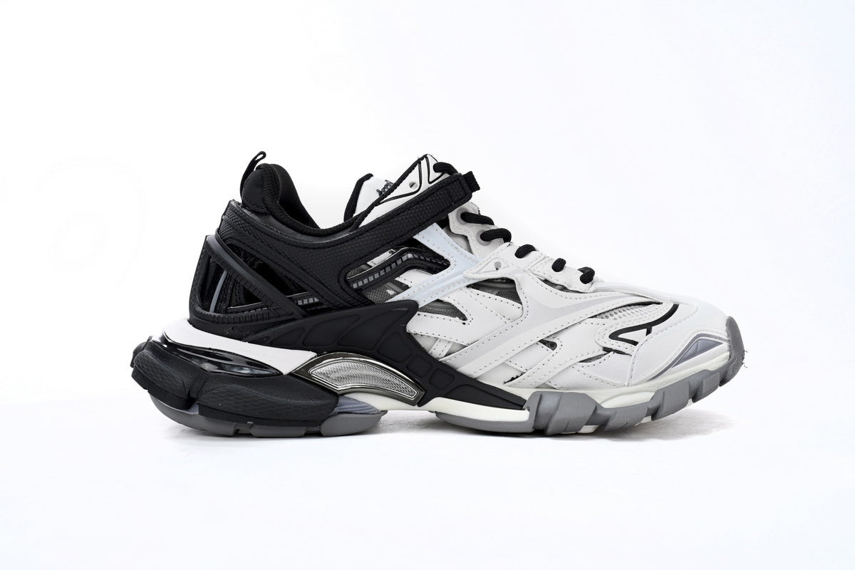 Balenciaga men's shoes  Track.2 Sneakers balenciaga runners   White and black