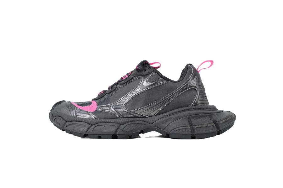 Balenciaga 3XL  men's shoes Track Sneaker ¨C Low-Top Chunky Sole  Black and pink