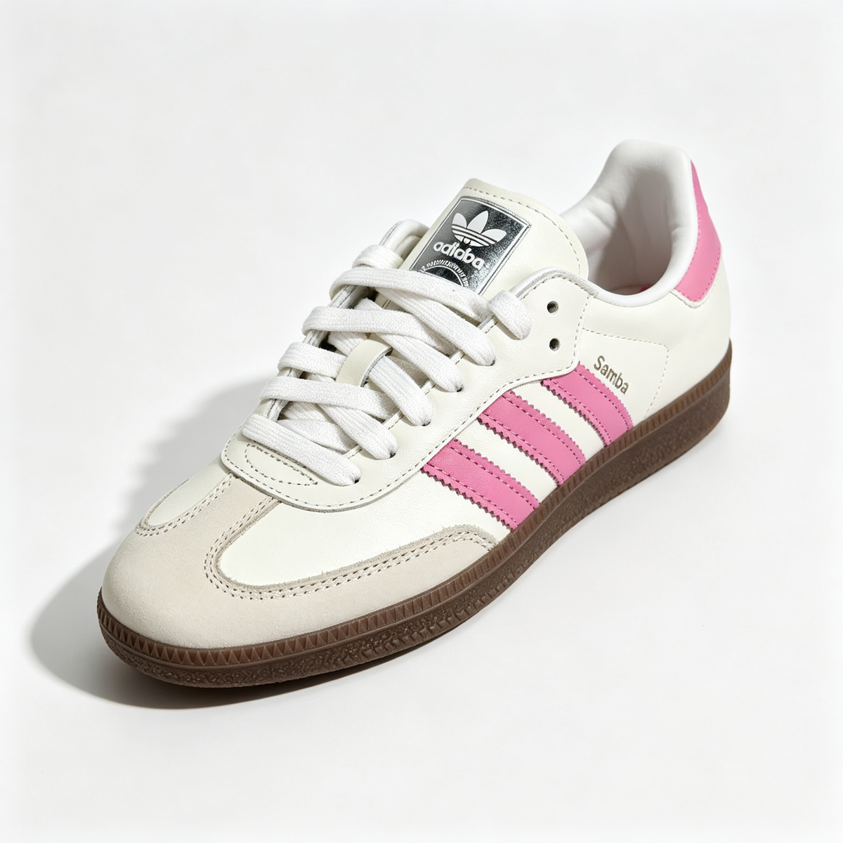 adidas samba  women's shoes  men's samba sneakers adidas sambaOG ¨C Women's Off-White / Sandy Pink / Gum