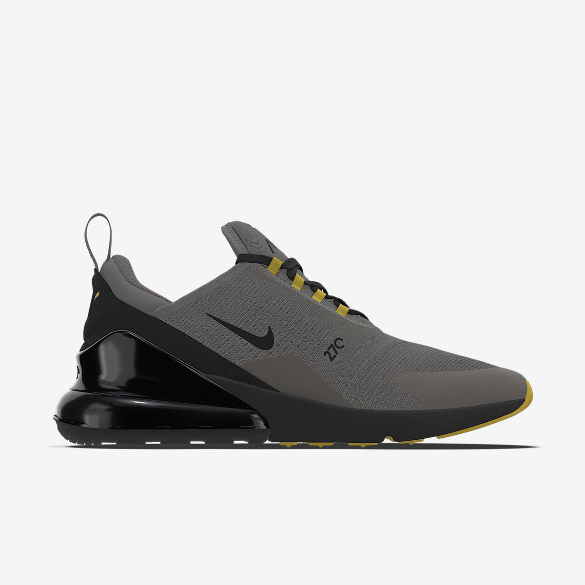 Nike Air Max 270 By You ¨C Grey/Black/Gold Custom Sneaker