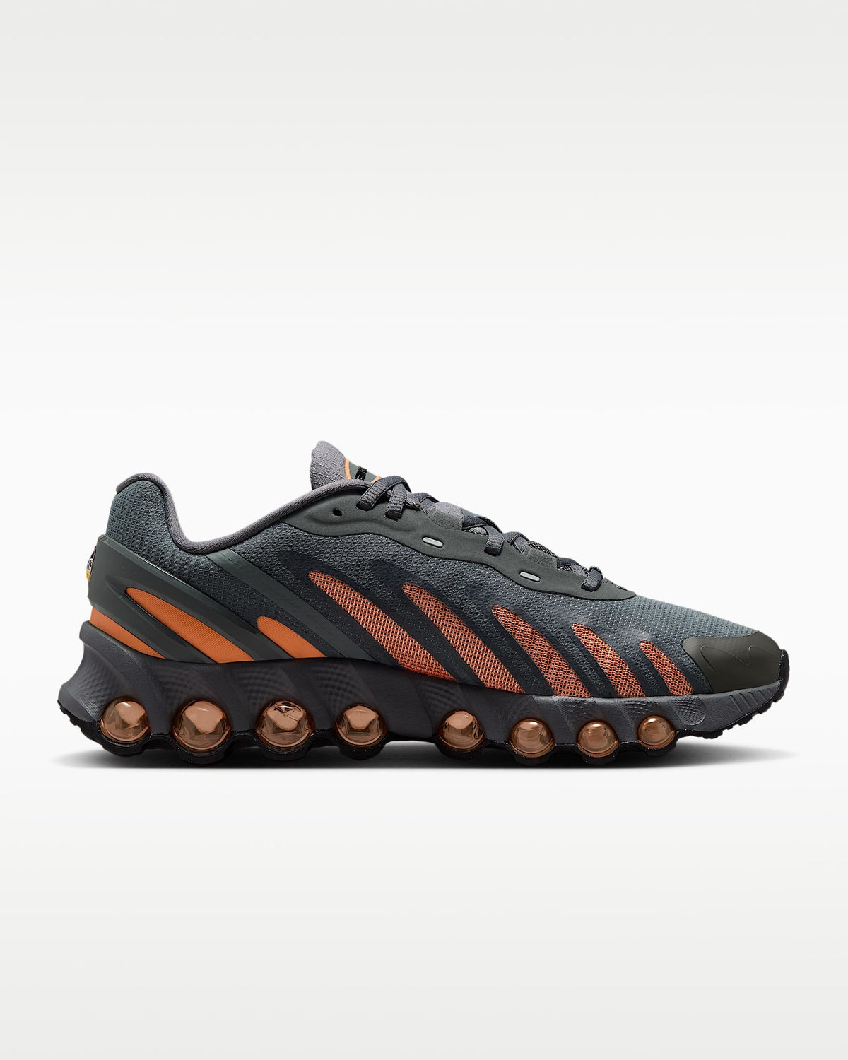 Nike Air Max DN Roam ¨C Grey / Orange Mesh Athletic Sneakers