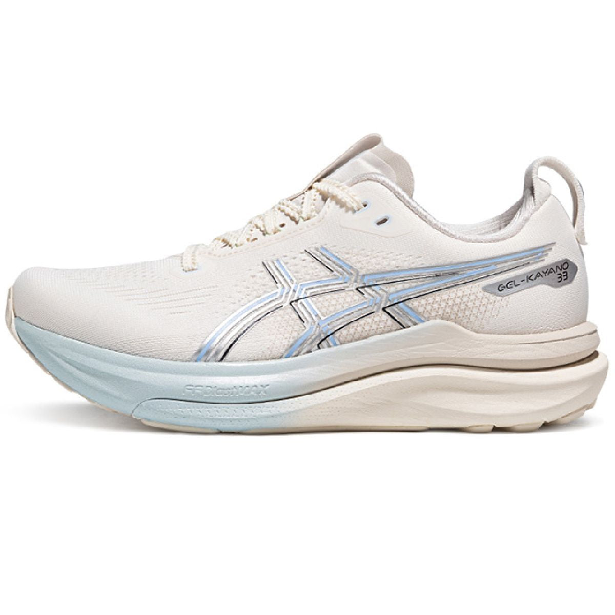 Asics  shoes  neutral running shoes mens  sneakers Gel-Kayano 33 Cream / Light Blue / Silver