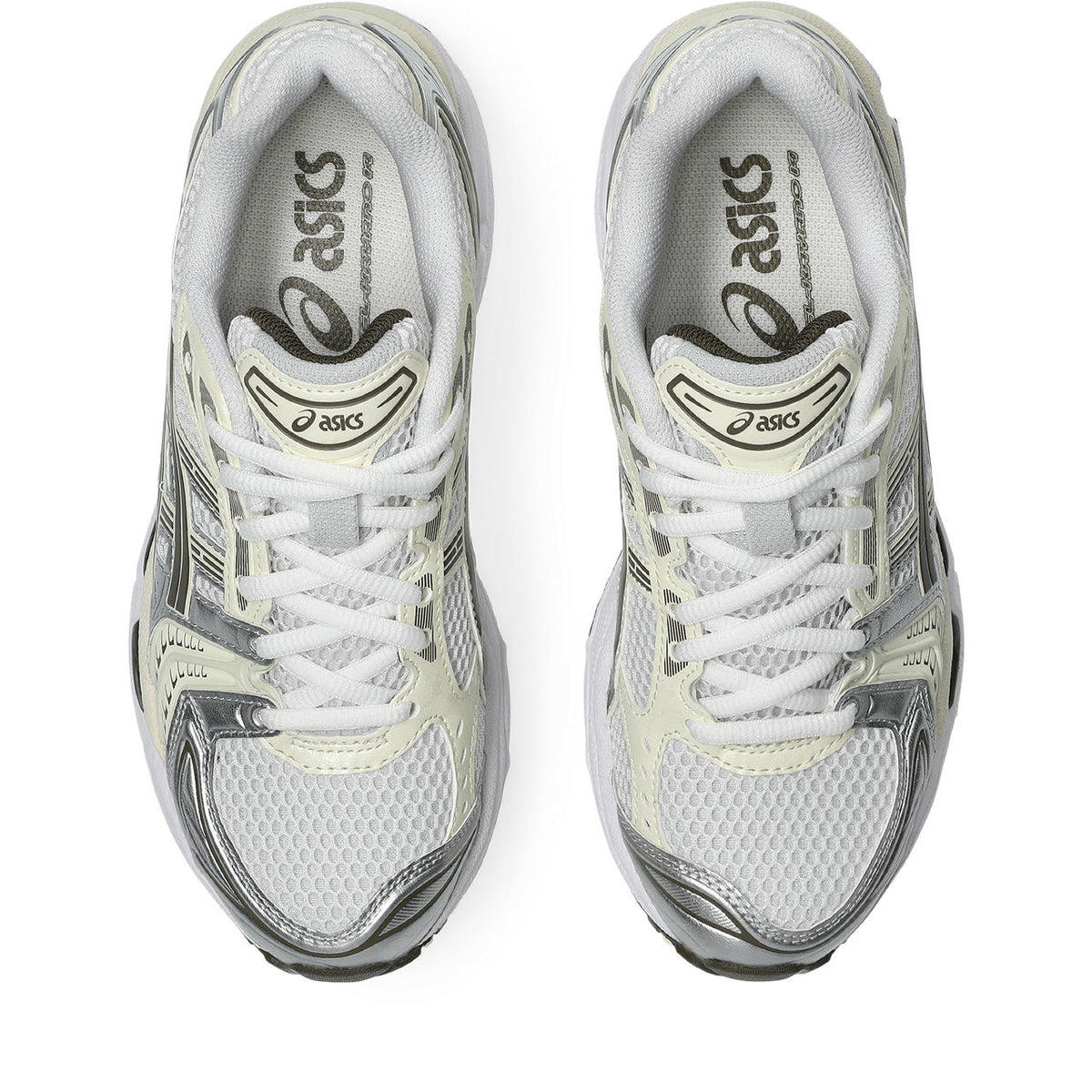 Asics  shoes  neutral running shoes mens  sneakers Gel-Kayano 14 White / Olive / Metallic Silver