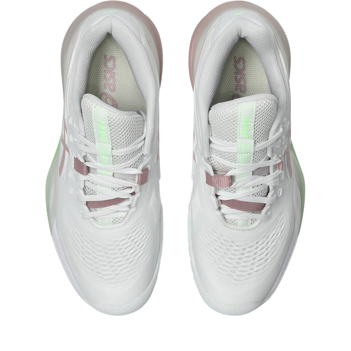 Asics womens shoes  neutral running shoes mens  sneakers Gel-Resolution ¨C White/Dusty Pink Tennis Sneaker