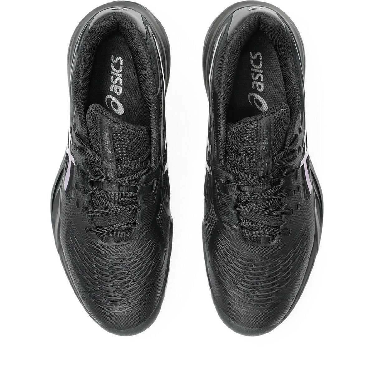 Asics womens shoes  neutral running shoes mens  sneakers Gel-Resolution ¨C Black/Iridescent Cyan Tennis Sneaker