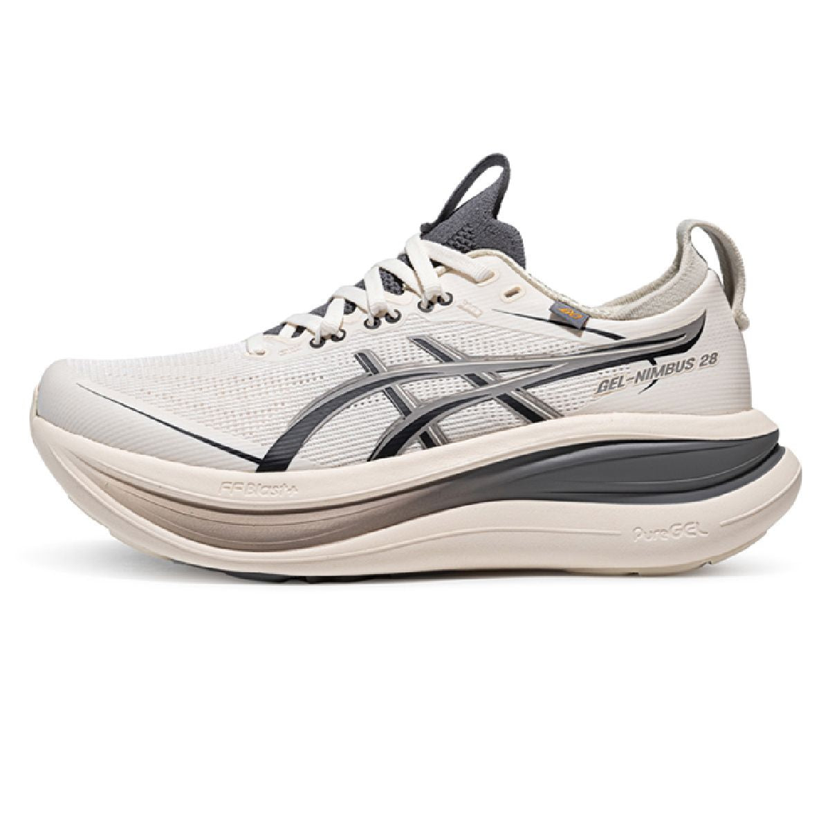Asicswomens shoes  neutral running shoes mens  sneakers  Gel-Nimbus 28 Cream / Dark Gray