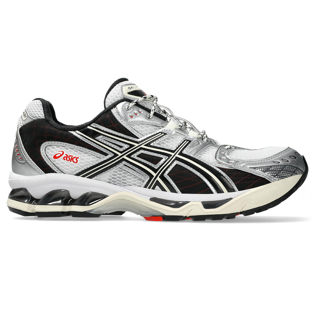 Asics womens shoes  neutral running shoes mens  sneakers Gel-Kayano 14 Silver / White / Black / Red