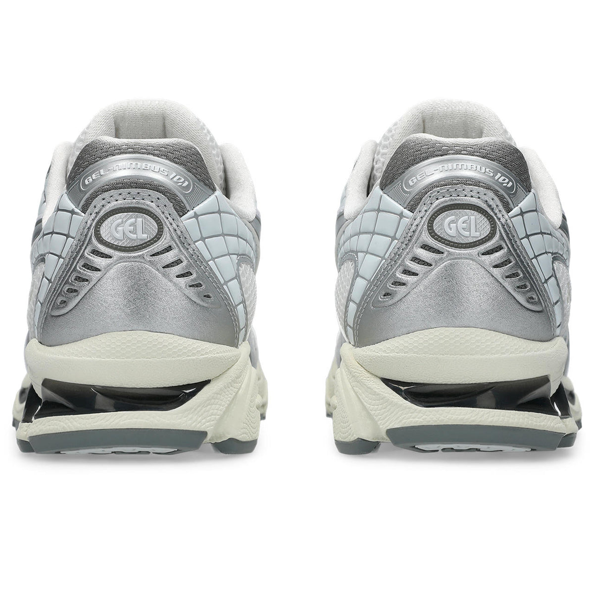 Asics womens shoes  neutral running shoes mens  sneakers Gel-Nimbus 10 Silver / Light Blue / Cream