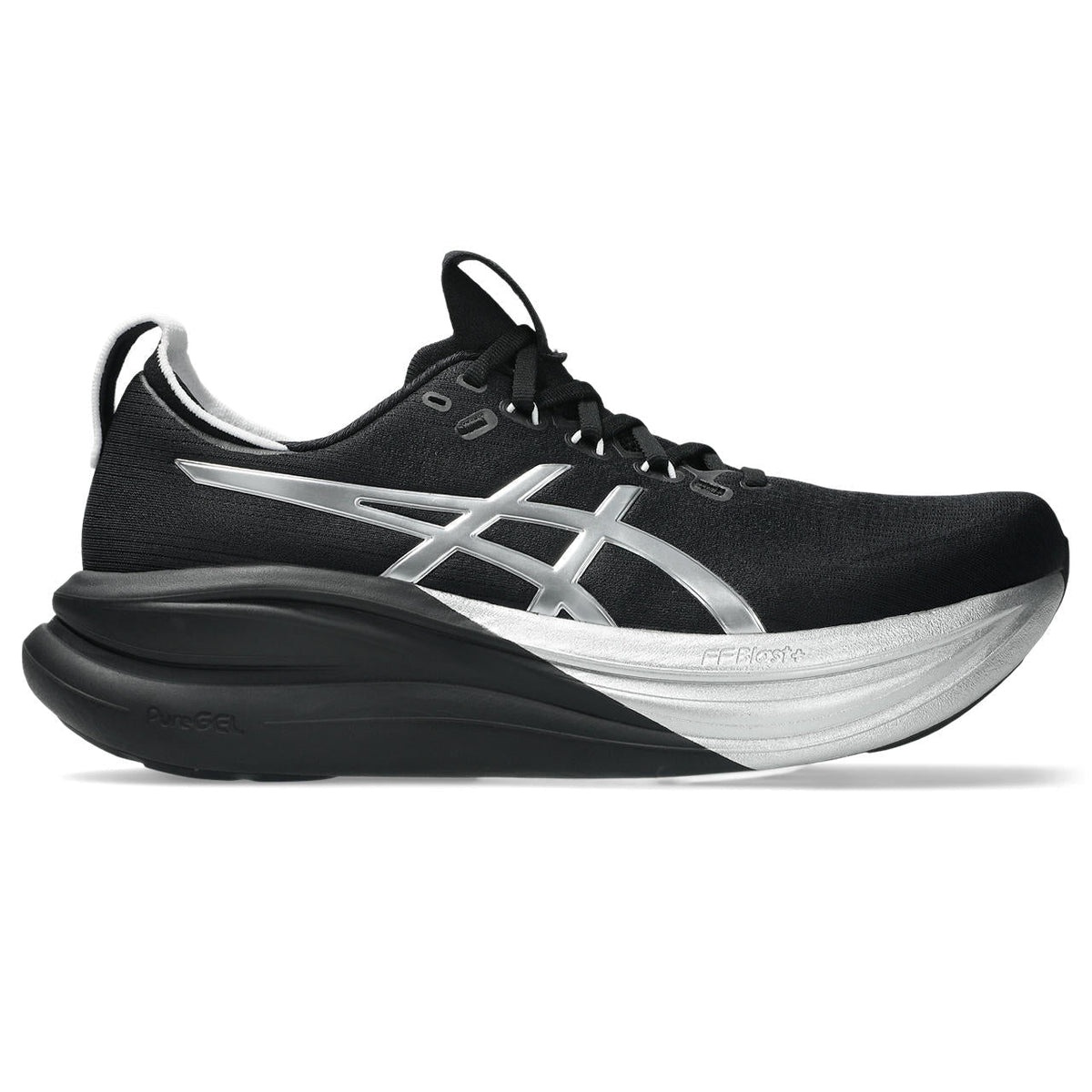 Asics womens shoes  neutral running shoes mens  sneakers  Gel-Nimbus 28 ¨C Black/Silver Running Shoe