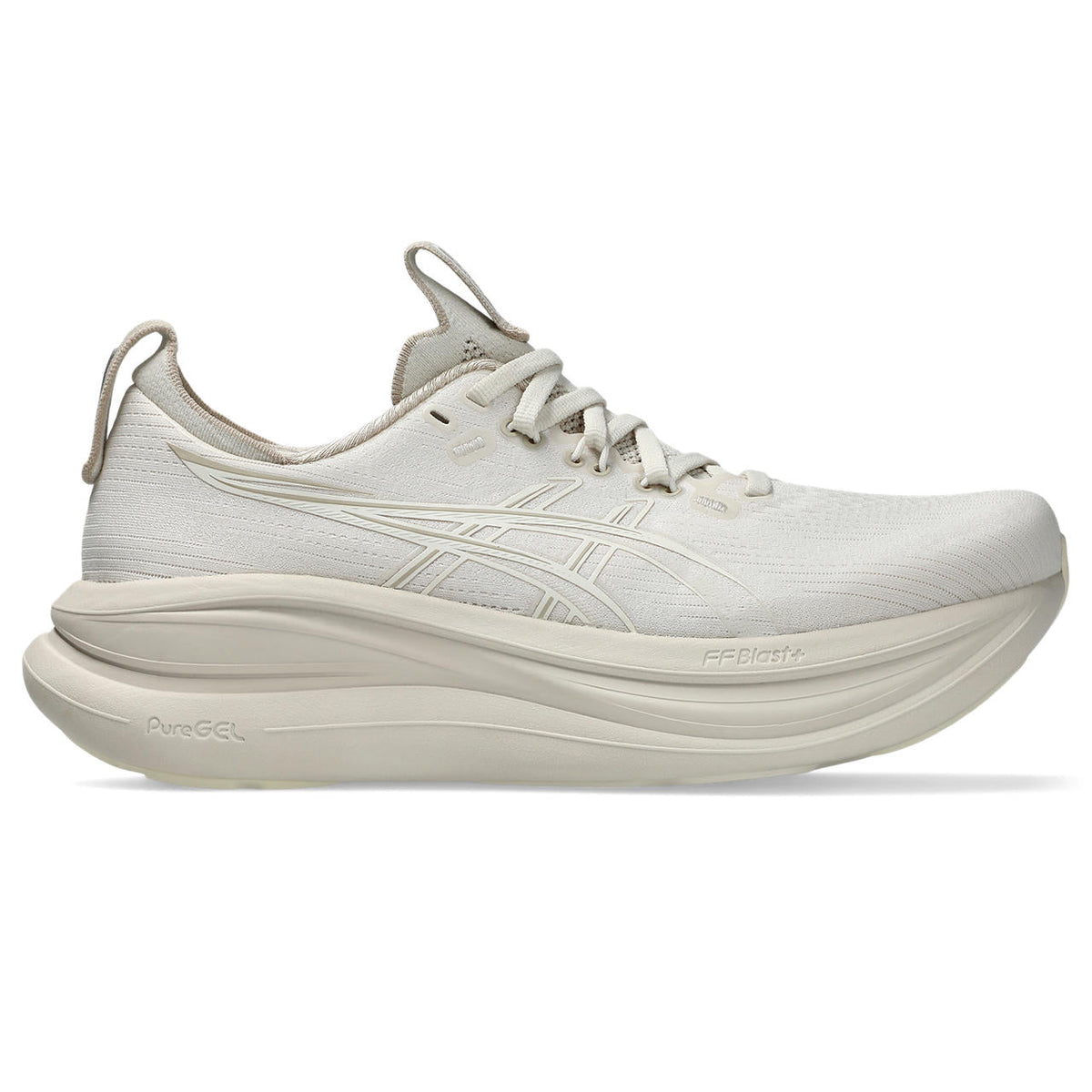 Asics womens shoes  neutral running shoes mens  sneakers  Gel-Nimbus 28 ¨C Off-White/Beige Running Shoe