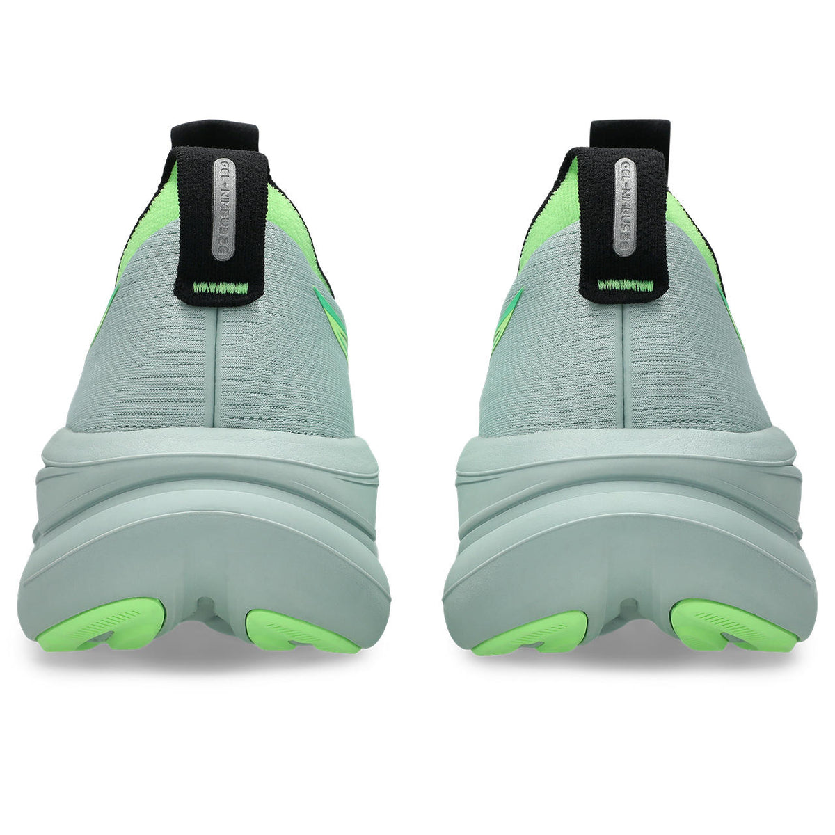 Asics womens shoes  neutral running shoes mens  sneakers Gel-Nimbus 28 ¨C Light Gray/Neon Green Running Shoe