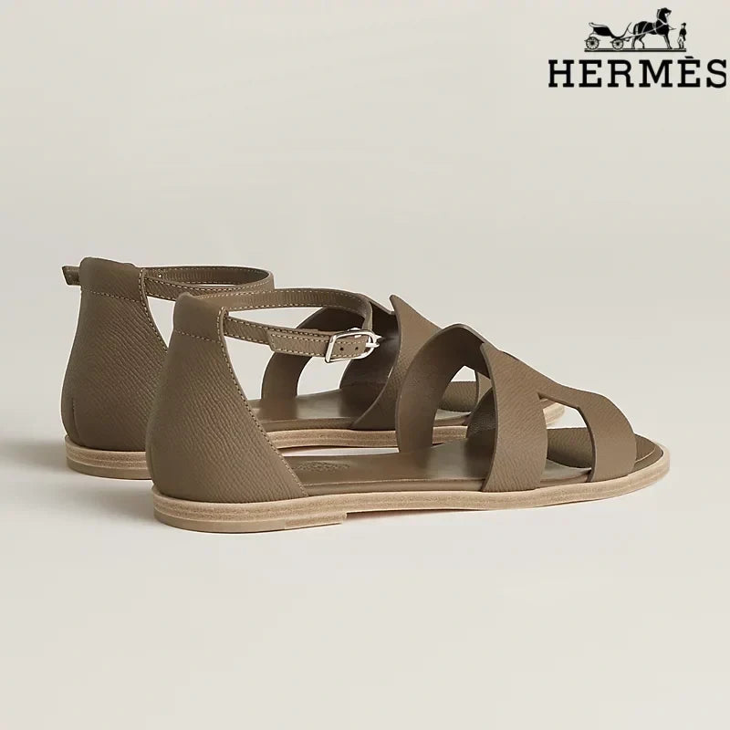 Herm¨¨s Santorini Taupe Flat Sandals