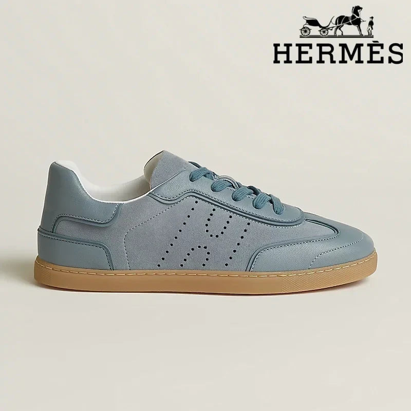 Herm¨¨s Boomerang Denim Blue Sneaker