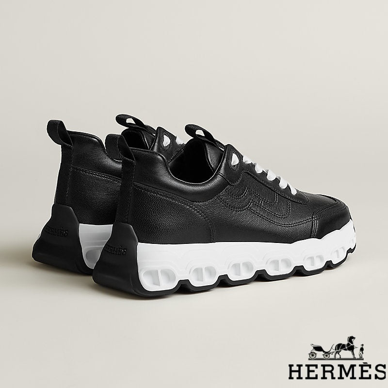 Herm¨¨s Black Leather Chunky Sneakers