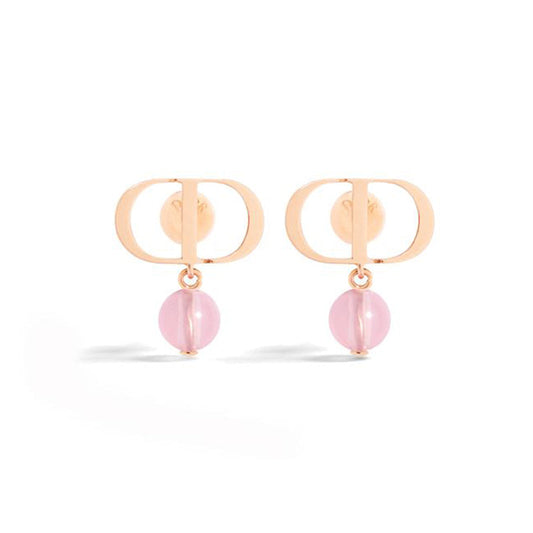 Dior Petit Pink 18K Gold Earrings