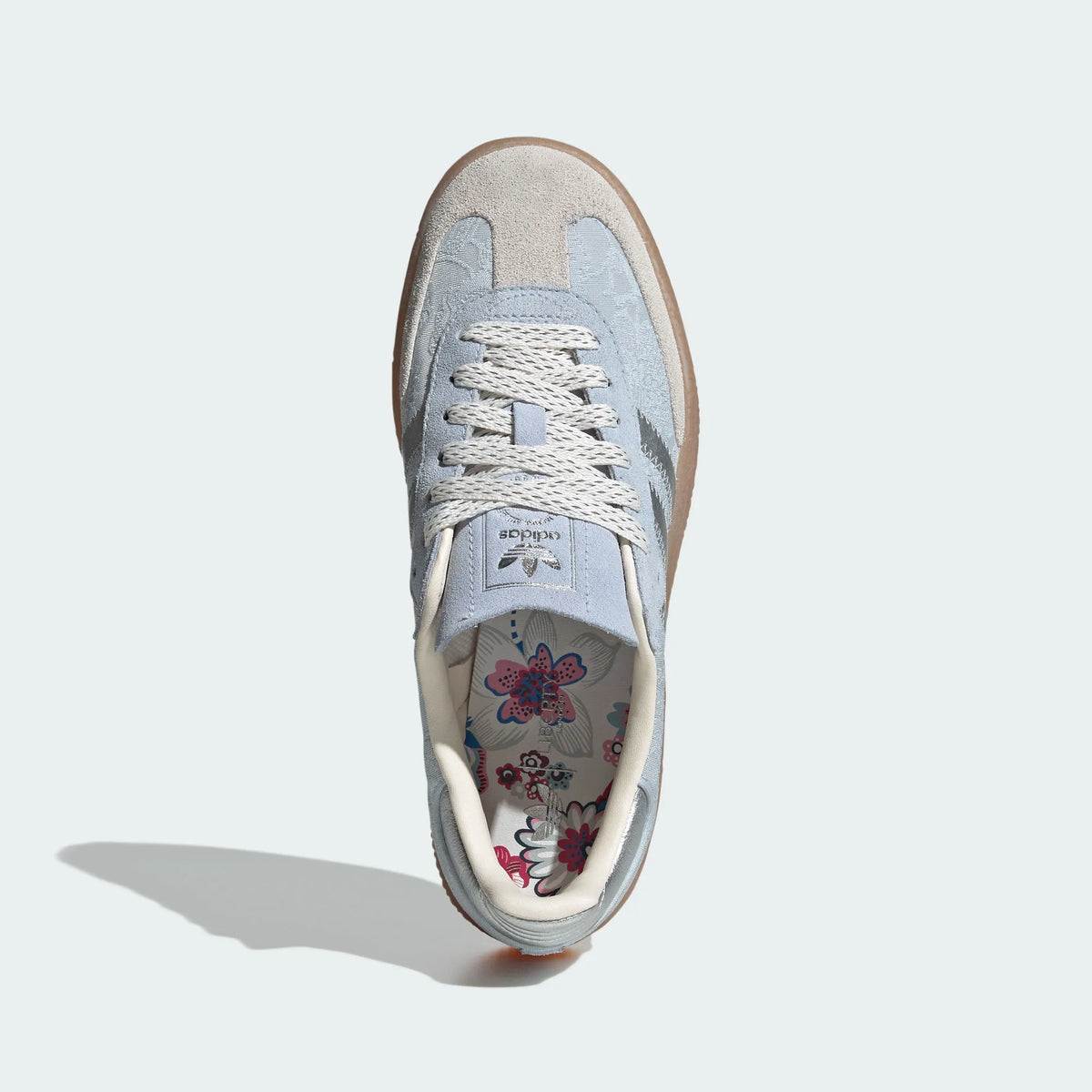 Adidas Originals ¨C Light Blue / Silver Jacquard Platform Casual Sneakers