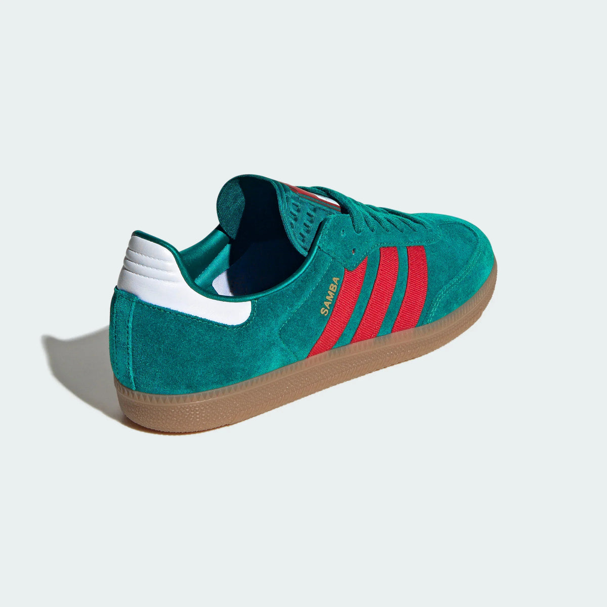 Adidas Originals ¨C Dark Green / Red Suede Casual Sneakers