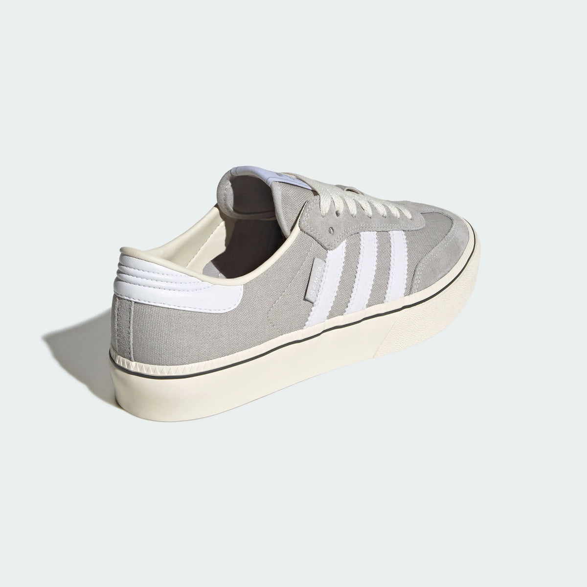 Adidas Originals ¨C Grey / White Canvas & Suede Platform Casual Sneakers