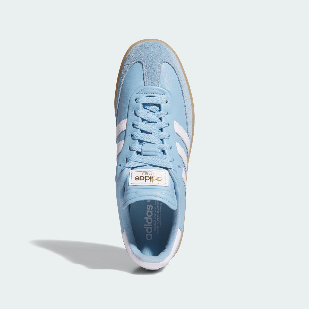 Adidas Originals ¨C Baby Blue / White Leather & Suede Casual Sneakers