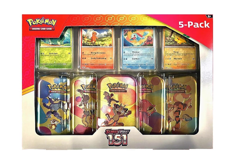 Pok¨¦mon Scarlet & Violet 151 Costco 5 Mini Tin Bundle (Tin Art Mary Vary)