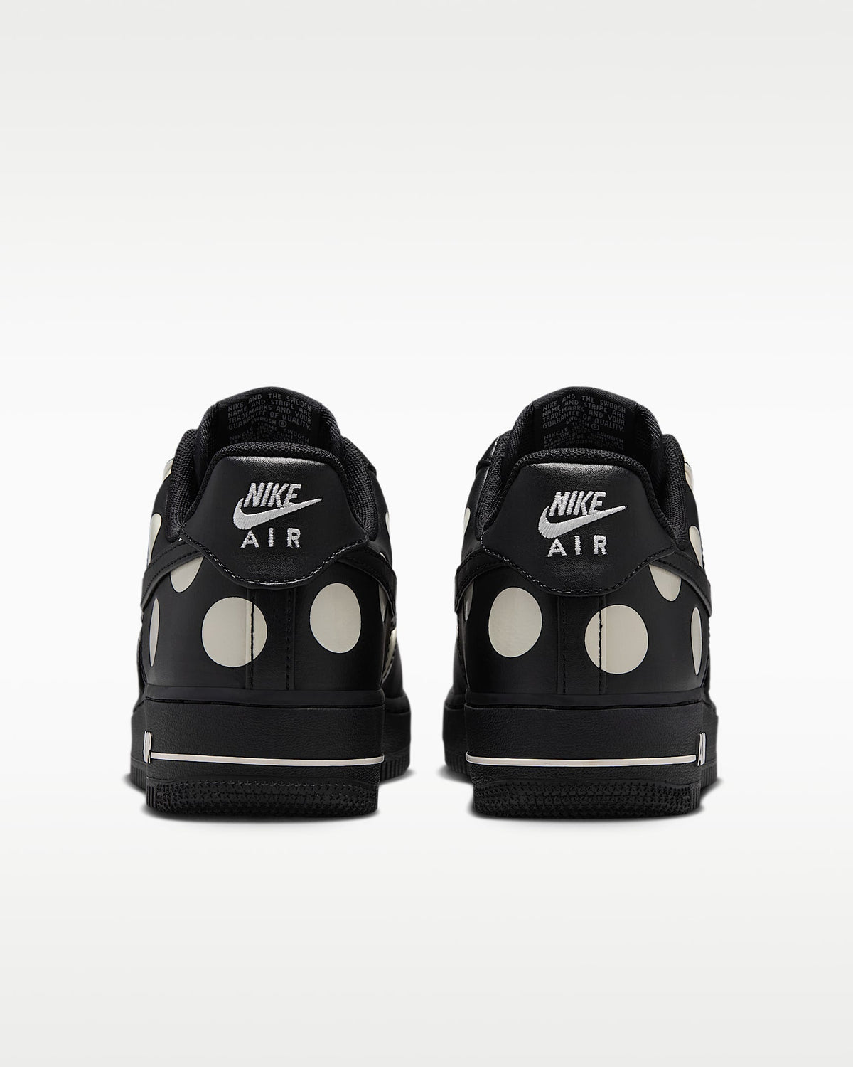 Nike Air Force 1 '07 Black White Polka Dot Sneakers mens low top shoes