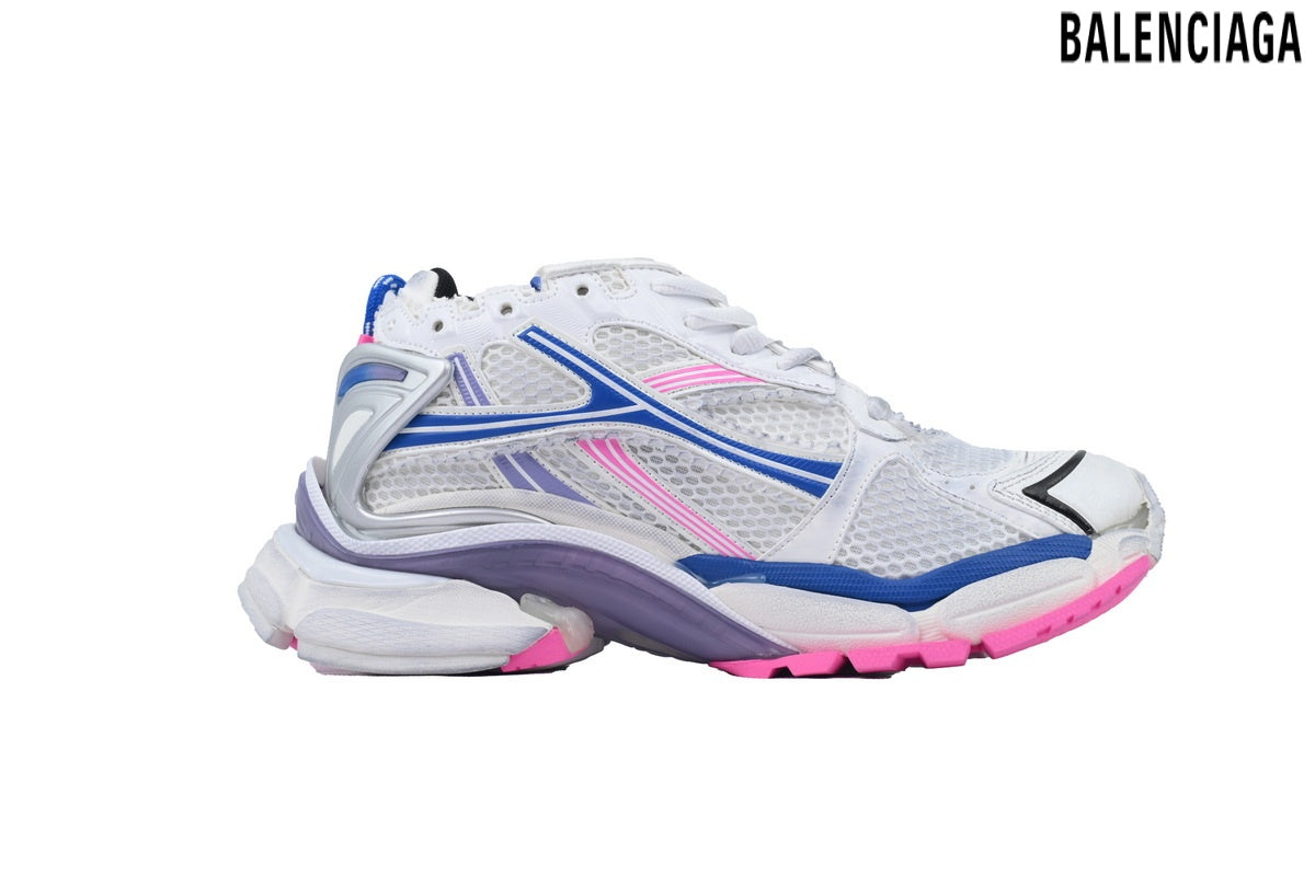 Balenciaga Runner men's shoes  women sneakers ¨C White, Pink & Purple