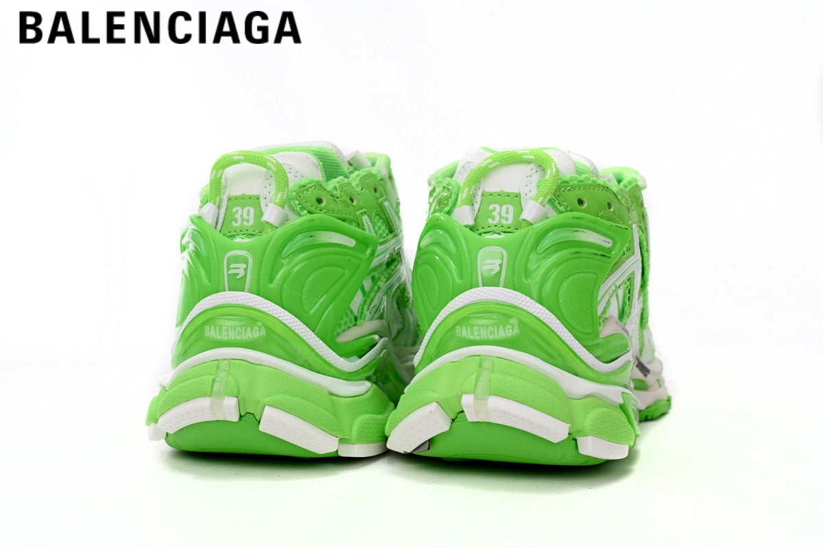 Balenciaga Runner men's shoes  women sneakers ¡ª Green / White