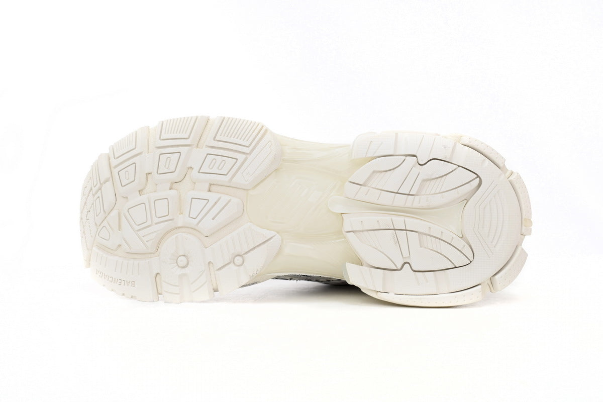 Balenciaga men's shoes Track  Runner Sneaker ¨C Distressed Low-Top   balenciaga runners  White