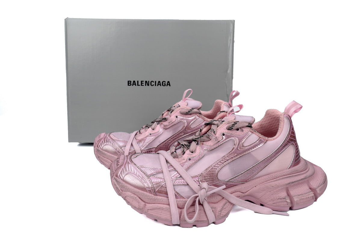 Balenciaga 3XL men's shoes Track Sneaker ¨C Low-Top Chunky Sole  balenciaga runners pink