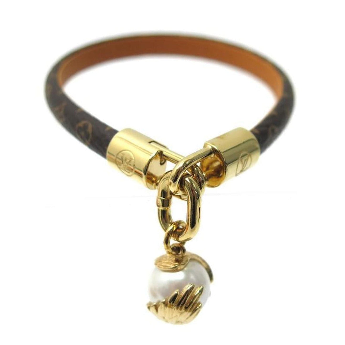 Louis Vuitton Pearl Angels 18K Gold Bracelet