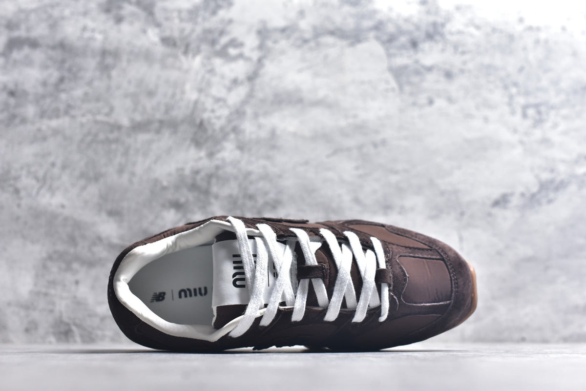 New Balance Women's & Men's Dark Brown Low-Profile Retro Sneakers