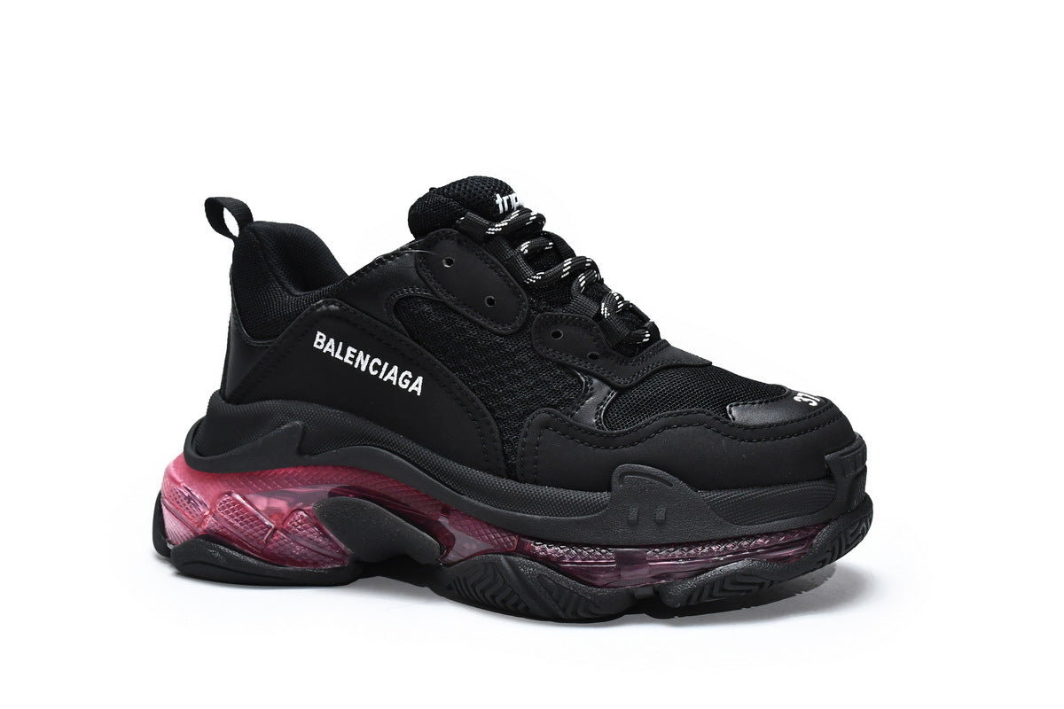 Balenciaga  men's shoes Track Triple S Clear Sole Sneakers balenciaga runners black