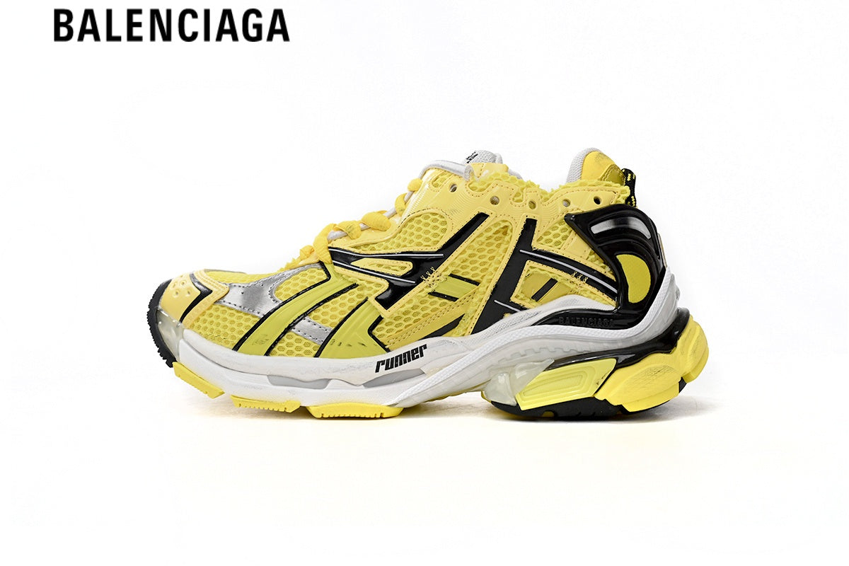 Balenciaga Runner Sneaker ¡ª Yellow Mesh & Black Synthetic Overlays