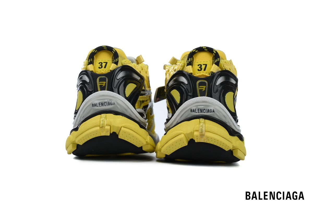 Balenciaga Runner men's shoes  women sneakers ¨C Yellow & Black