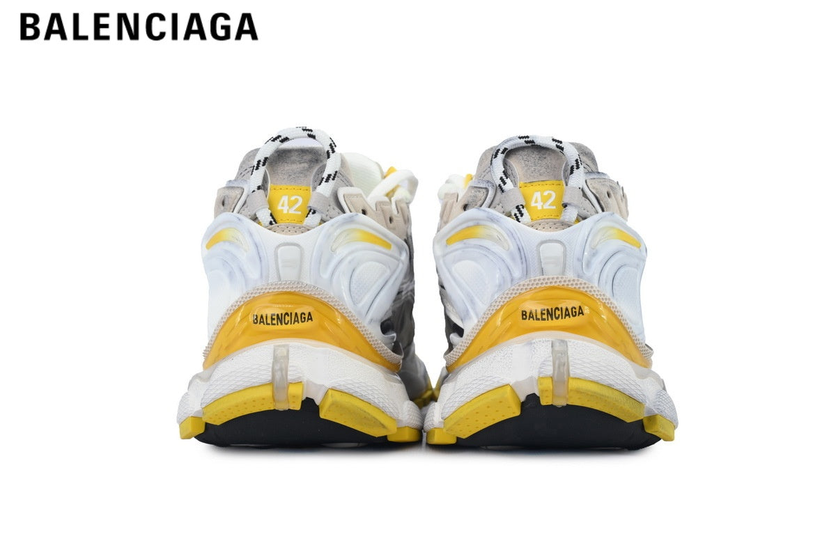 Balenciaga Runner men's shoes  women sneakers ¡ª White / Beige / Yellow
