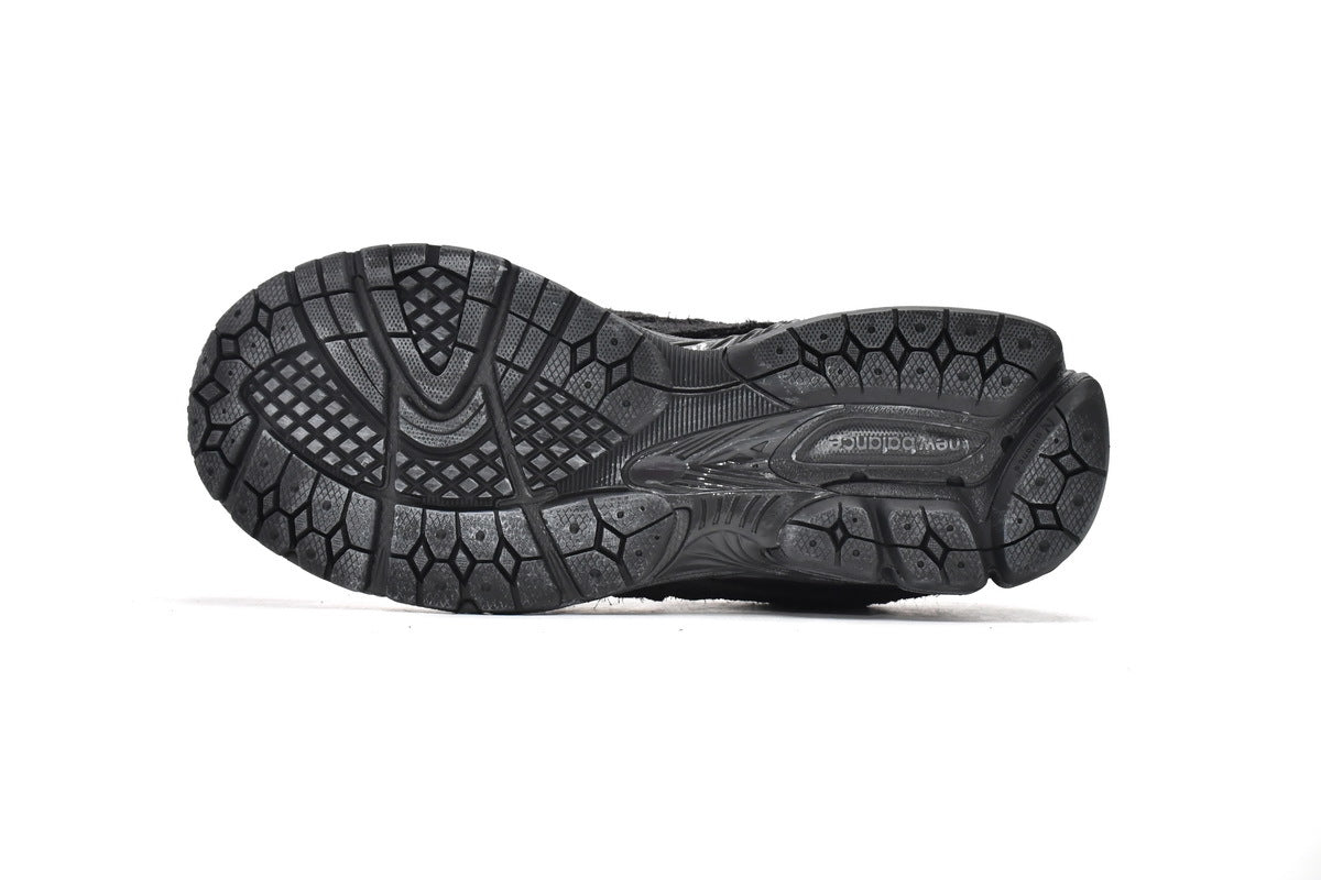 New Balance 2002R Women's & Men's Charcoal Black Distressed Retro Sneakers