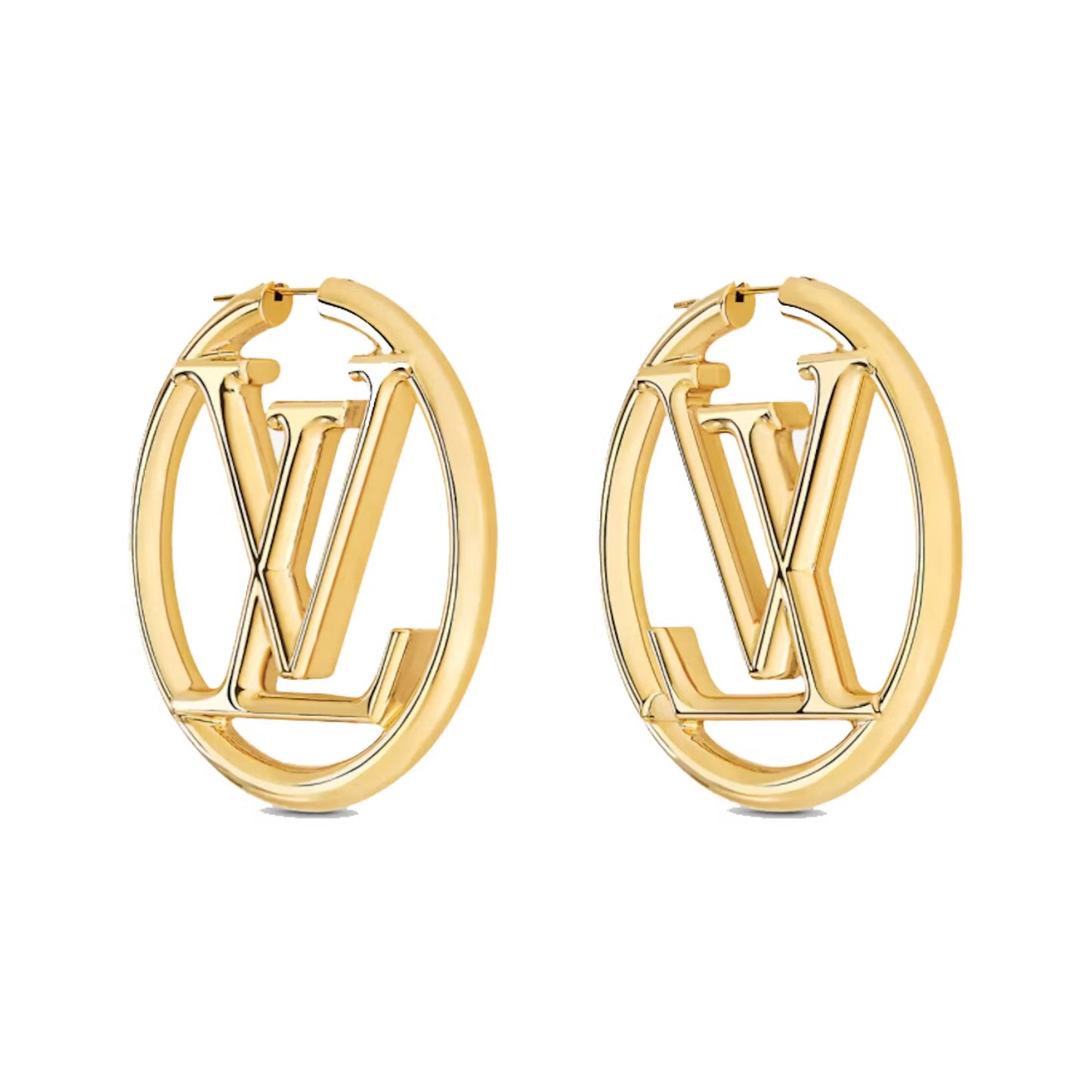 Louis Vuitton Louise Hoop 18K Gold Earrings