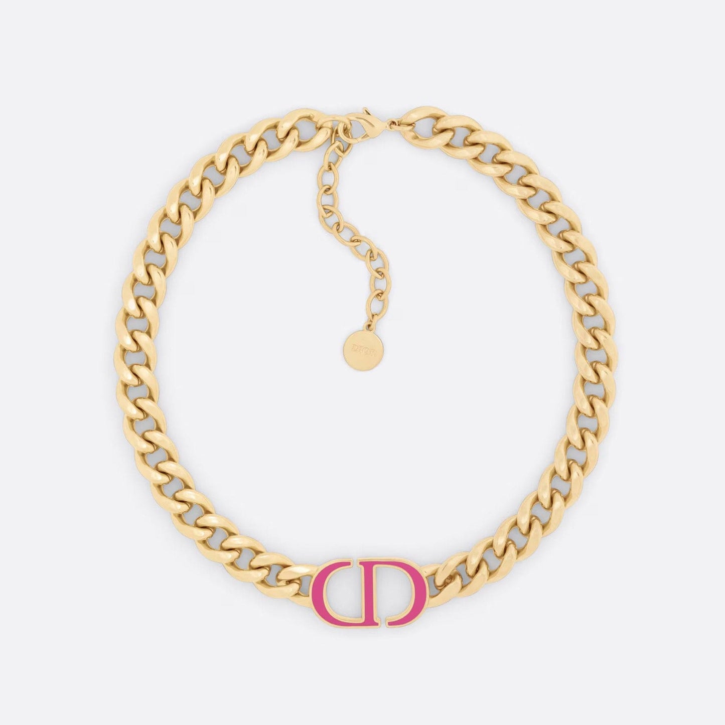Dior 30 Montaigne Pink Choker 18K Gold Necklace
