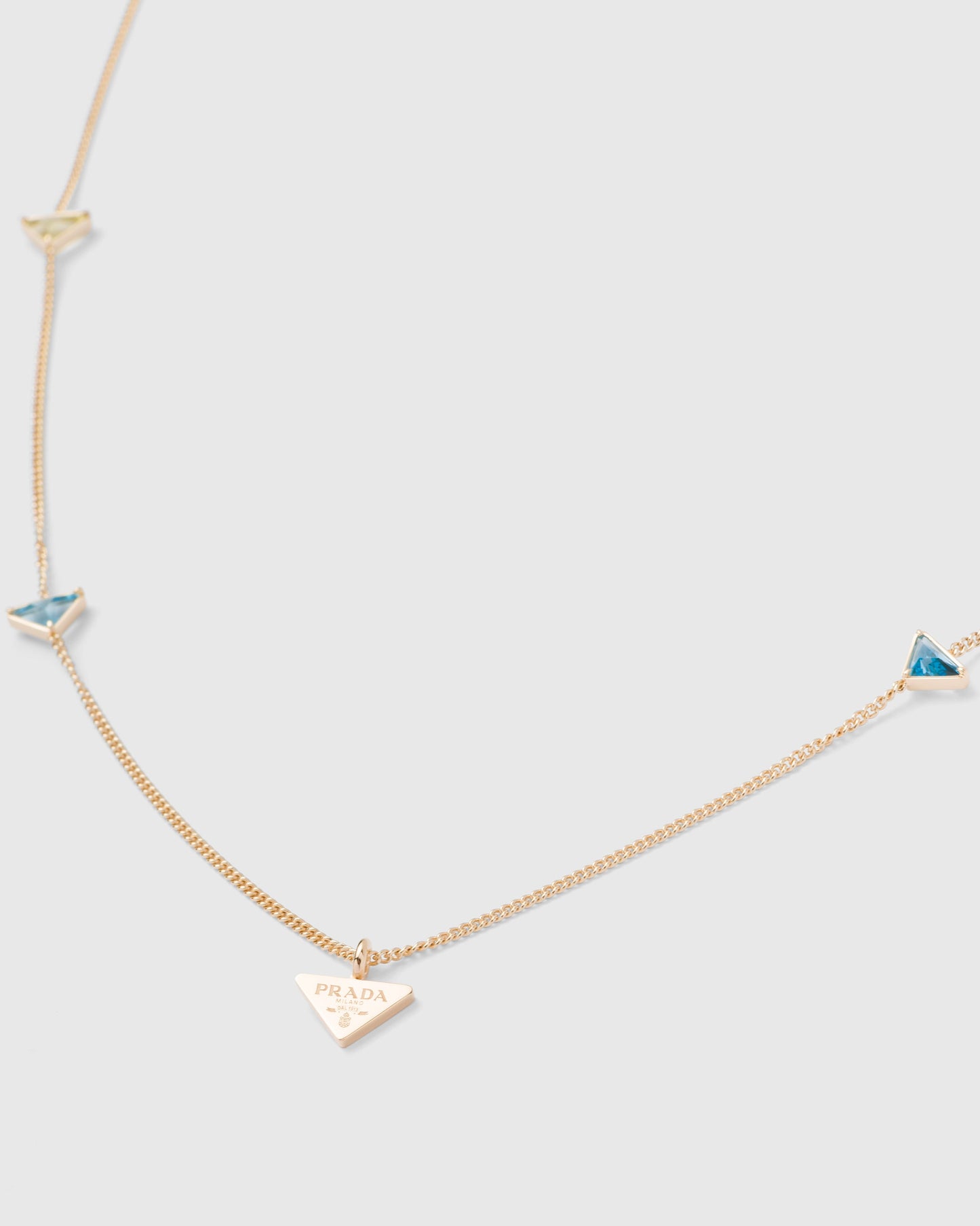Prada Eternal Gold Semi-Precious Stones 18K Gold Necklace