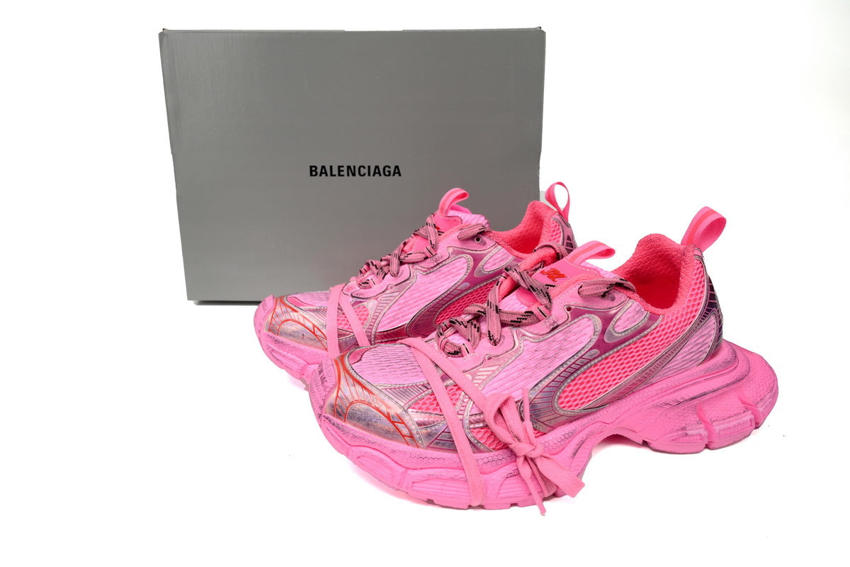 Balenciaga 3XL  men's shoes Track Sneaker ¨C Low-Top Chunky Sole balenciaga runners pink
