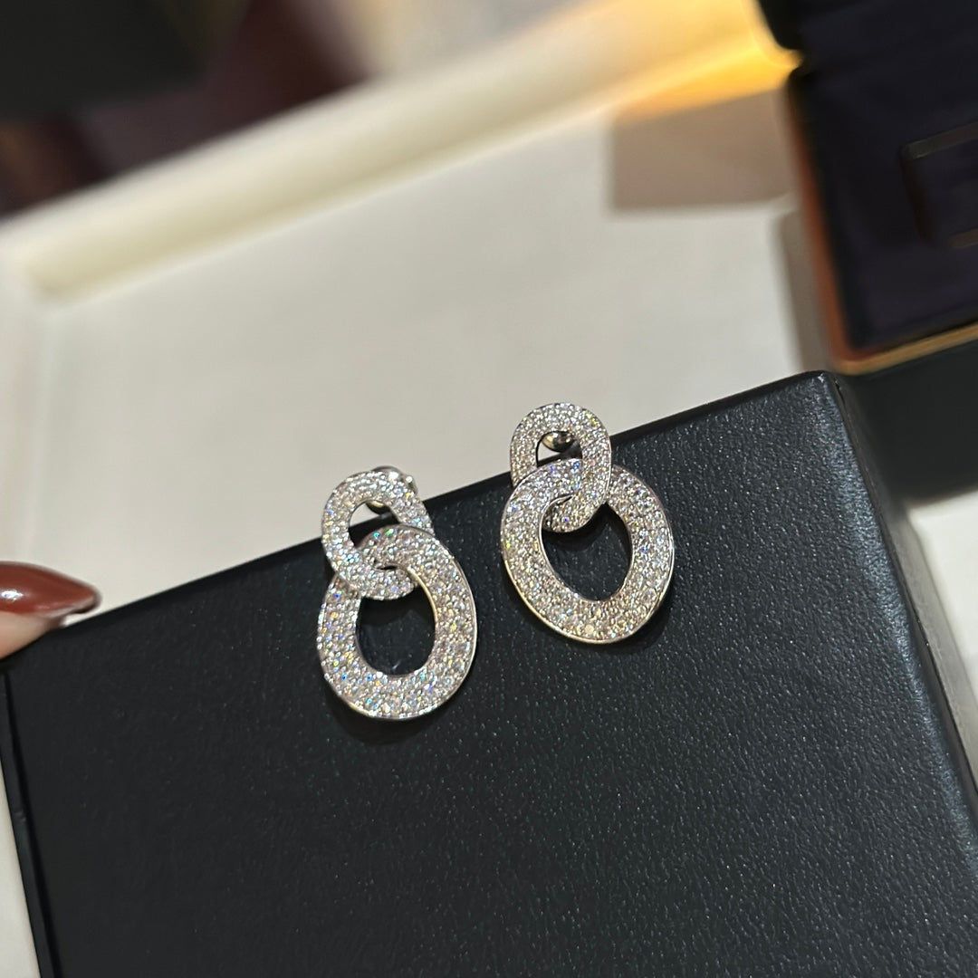 Olympia Diamonds 18K Gold Earrings