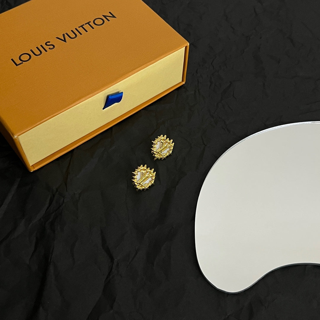 Louis Vuitton Vintage 18K Gold Earrings