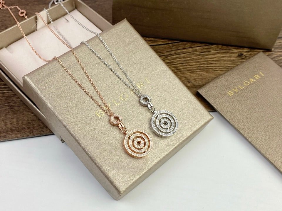 Bvlgari Cerchi Astrale Diamond 18K Gold Necklace