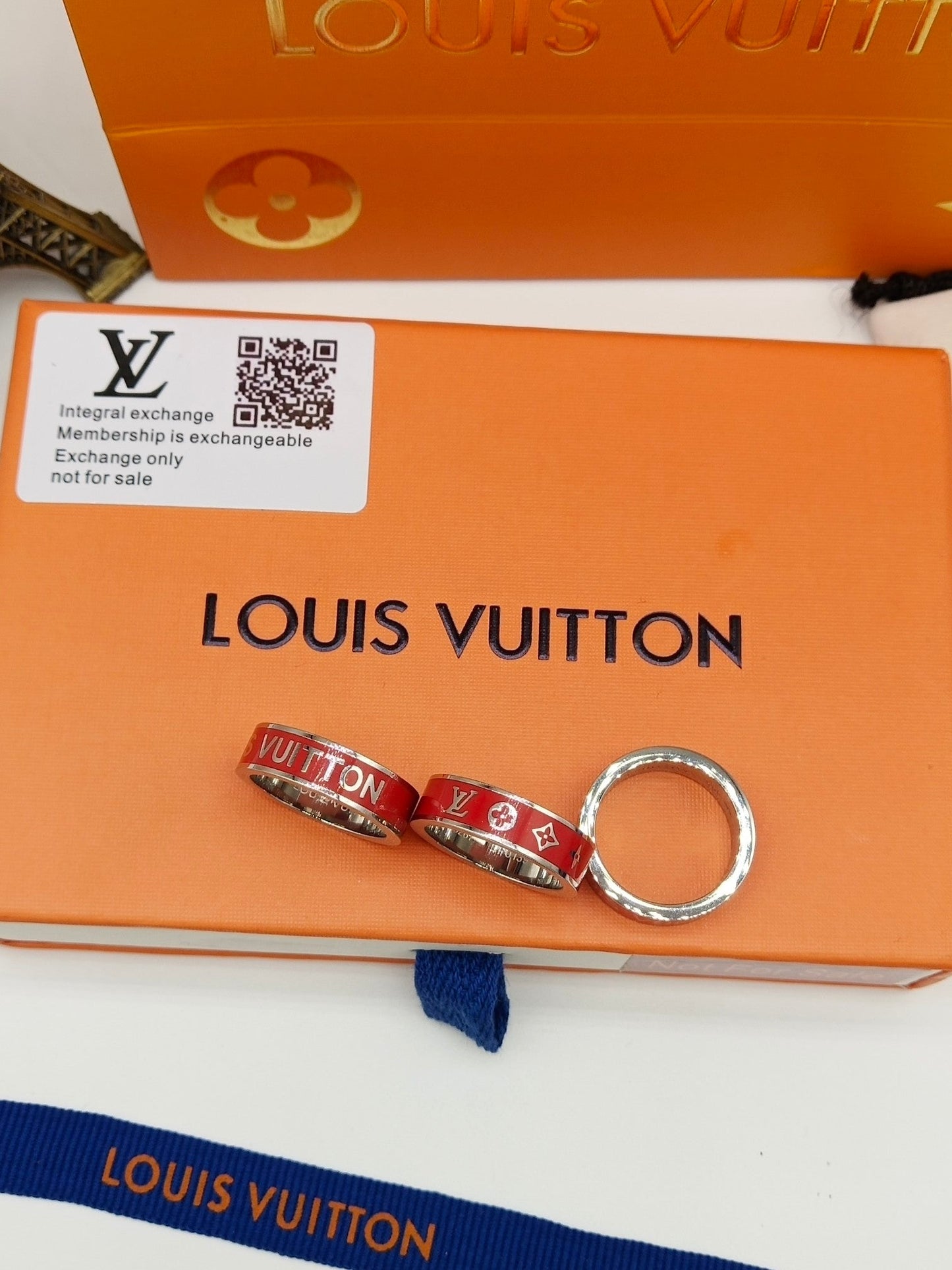 Louis Vuitton Red 18K Gold Ring