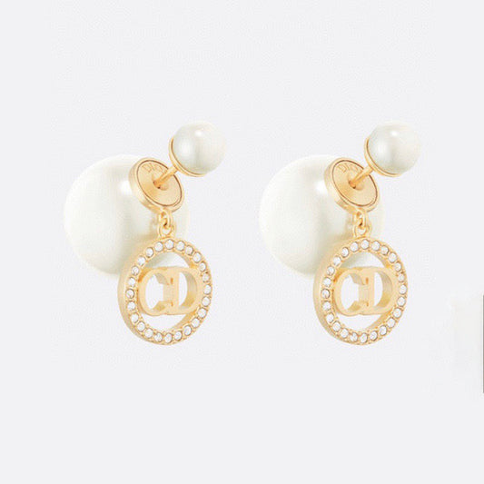 Dior Tribales Pearl 18K Gold Earrings