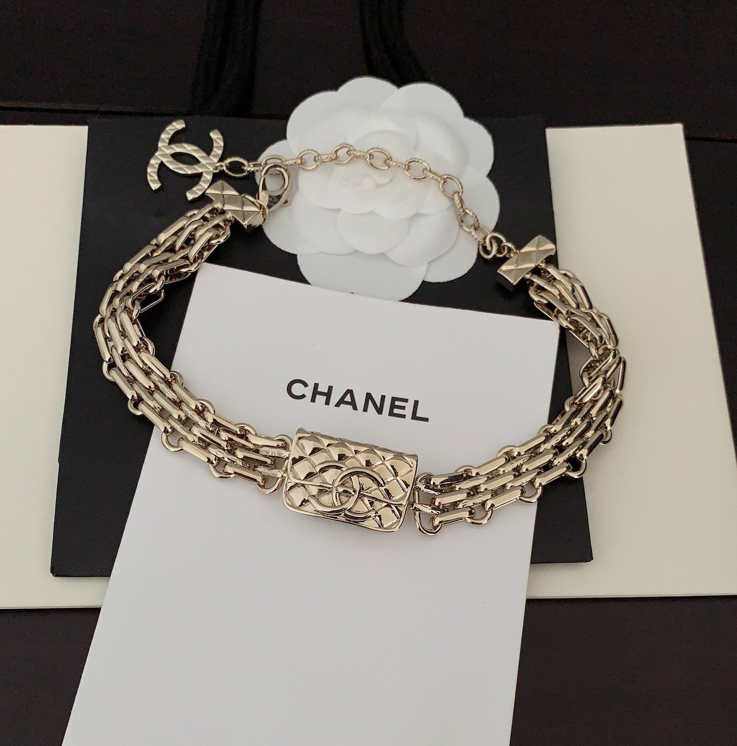 Chanel Gold Chain 18K Gold Necklace